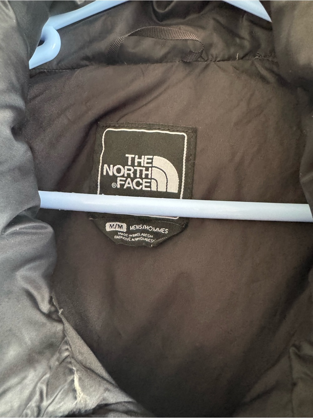 The North Face Men's Charcoal Gray Two-Tone Puffer Jacket - Picture 3 of 8